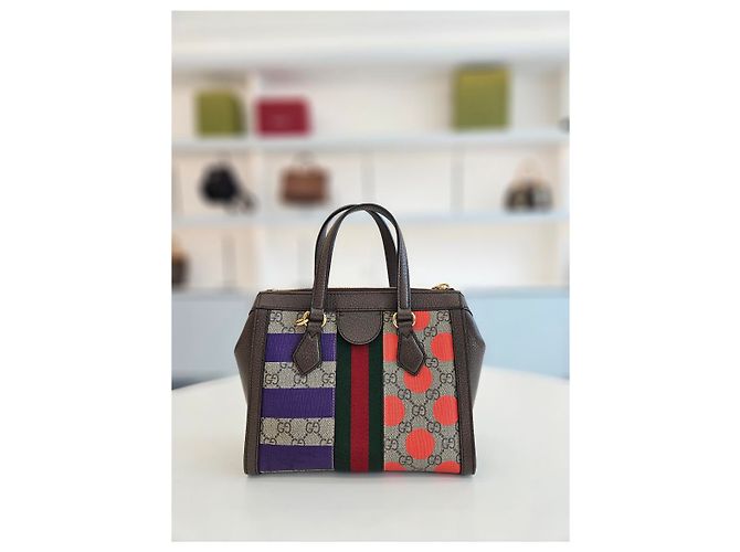 Gucci Piccola borsa tote e borsa a tracolla Multi Ophidia GG - vista 11
