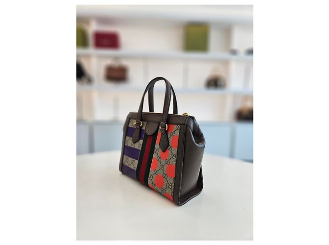 Gucci Piccola borsa tote e borsa a tracolla Multi Ophidia GG - vista 12