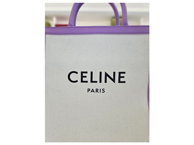 Cabas Céline Borsa Tote Verticale Piccola e Borsa a Spalla Porpora - vista 22