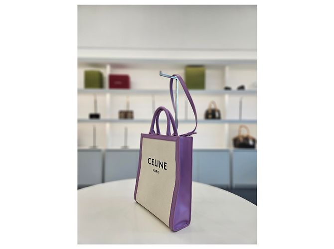 Cabas Céline Borsa Tote Verticale Piccola e Borsa a Spalla Porpora - vista 9