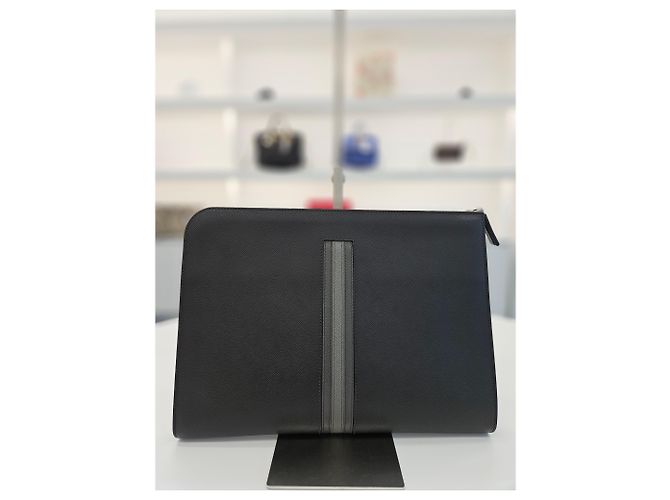 Prada Clutch da Viaggio Saffiano Nero - vista 9
