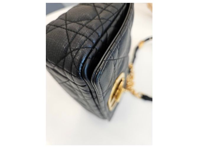 Dior Borsa Caro Small Cannage (Cinghia Autentica Aggiuntiva Inclusa) Nero - vista 13