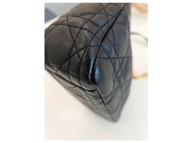 Dior Borsa Caro Small Cannage (Cinghia Autentica Aggiuntiva Inclusa) Nero - vista 14