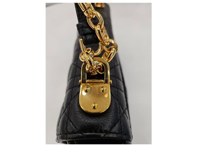 Dior Borsa Caro Small Cannage (Cinghia Autentica Aggiuntiva Inclusa) Nero - vista 16