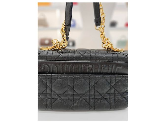 Dior Borsa Caro Small Cannage (Cinghia Autentica Aggiuntiva Inclusa) Nero - vista 18
