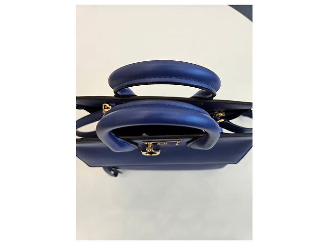 Salvatore Ferragamo Borsa Tote Piccola Studio e Borsa a Spalla Blu - vista 10