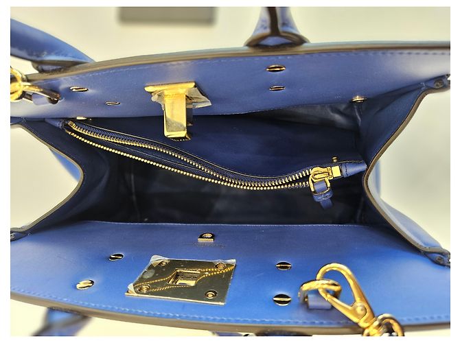Salvatore Ferragamo Borsa Tote Piccola Studio e Borsa a Spalla Blu - vista 12