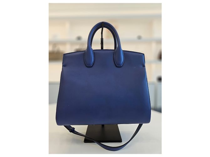 Salvatore Ferragamo Borsa Tote Piccola Studio e Borsa a Spalla Blu - vista 18