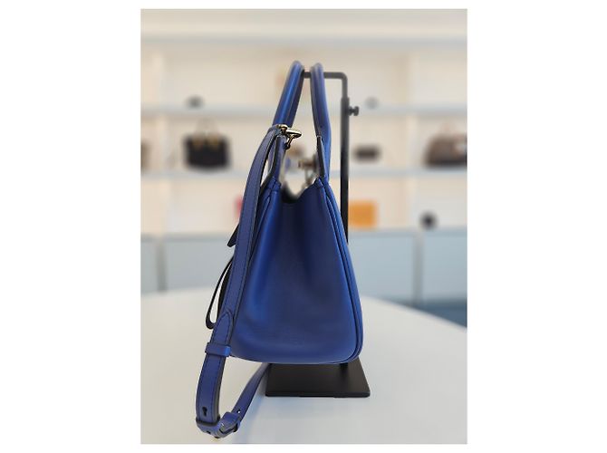 Salvatore Ferragamo Borsa Tote Piccola Studio e Borsa a Spalla Blu - vista 20