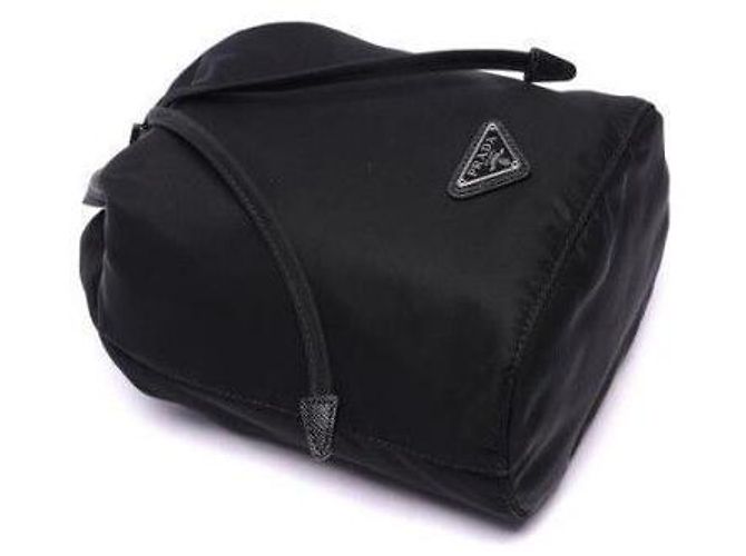 Prada Borsa a secchiello Pocono Testo Nero - vista 5