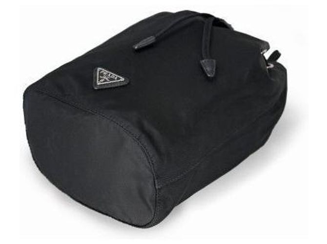 Prada Borsa a secchiello Pocono Testo Nero - vista 7
