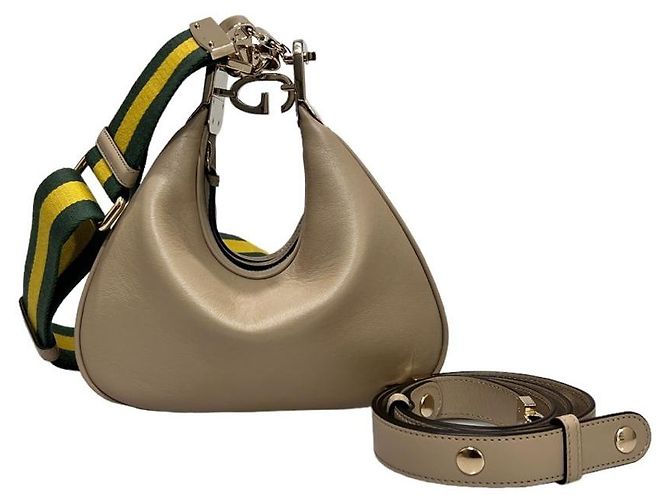 Gucci Borsa a spalla piccola da donna Atashu beige Marrone - vista 2