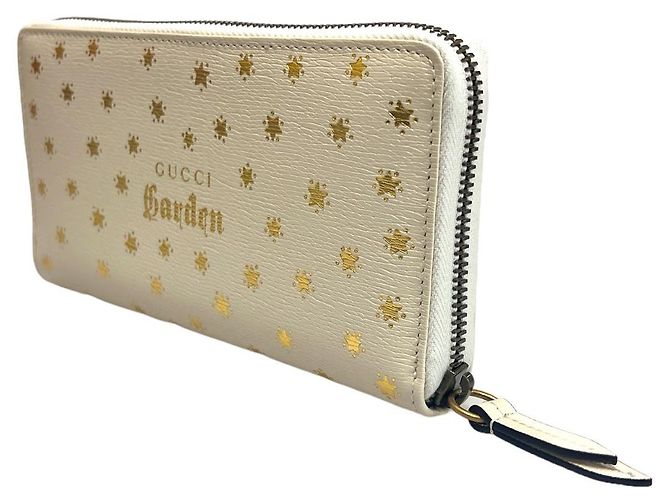 Gucci Cartera Larga Ziparound Jardín Edición Limitada Blanco - vista 3
