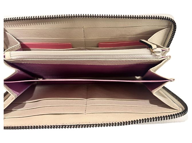 Gucci Cartera Larga Ziparound Jardín Edición Limitada Blanco - vista 6