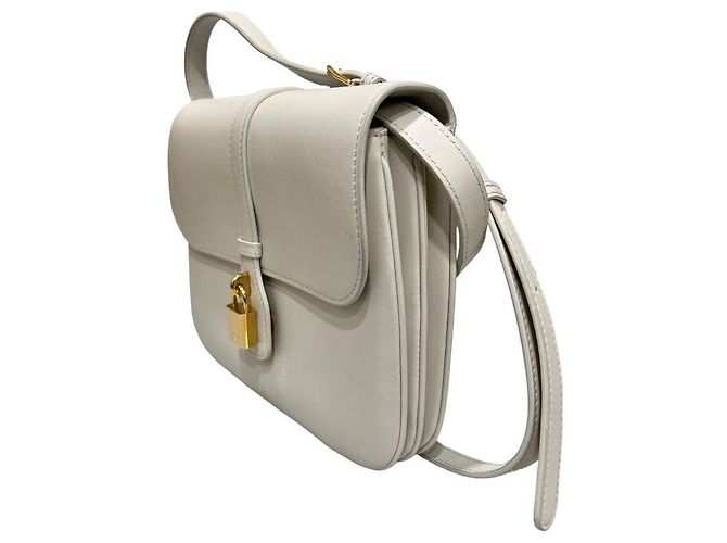 Céline Borsa a spalla media Taboo avorio Bianco - vista 4