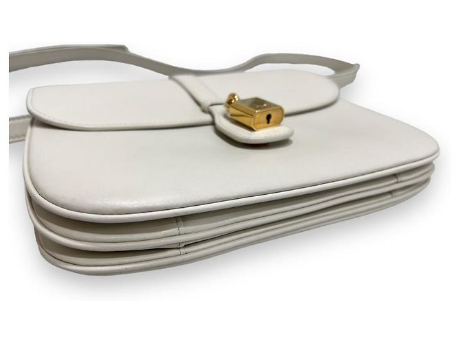 Céline Borsa a spalla media Taboo avorio Bianco - vista 6