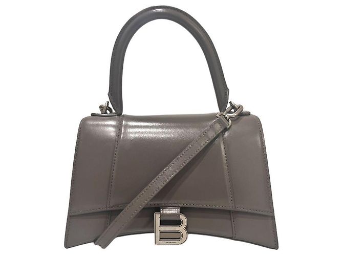 Balenciaga Hourglass Small Handtasche grau Braun - Ansicht 8