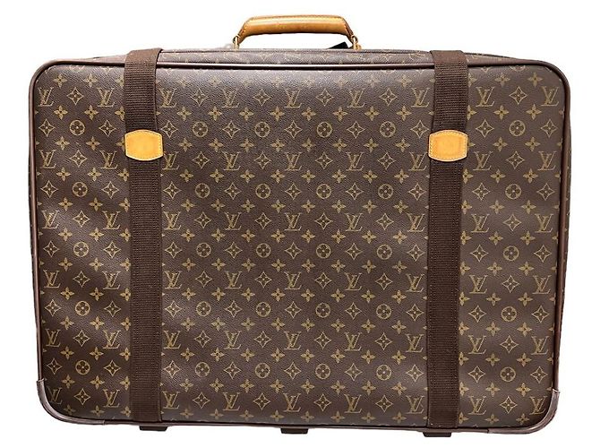 Louis Vuitton Valigia da viaggio Monogram Satellite Marrone - vista 4