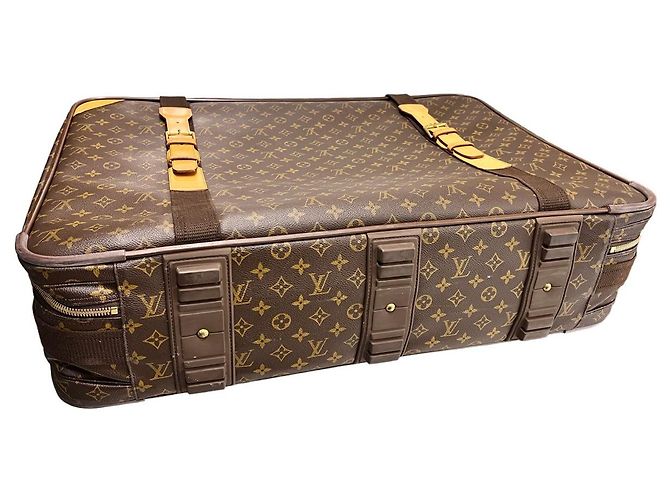 Louis Vuitton Valigia da viaggio Monogram Satellite Marrone - vista 5