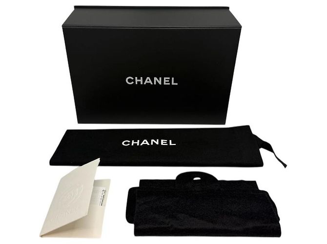 Chanel Mini borsa classica a manico superiore in pelle di agnello grigia Marrone - vista 9