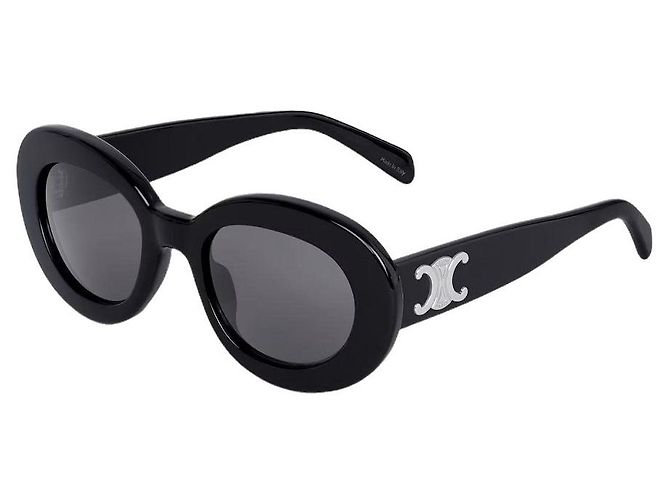 Céline Occhiali da sole Triomphe Skate Acetato Nero - vista 3