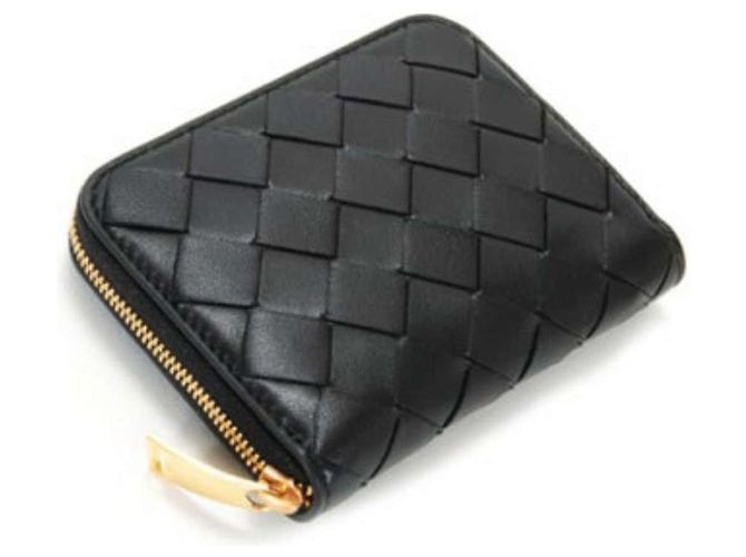 Bottega Veneta Portafoglio con zip Intrecciato Nero - vista 9