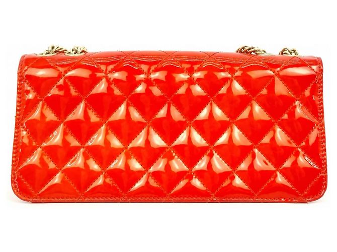 Chanel Borsa con patta in vernice Rosso - vista 2
