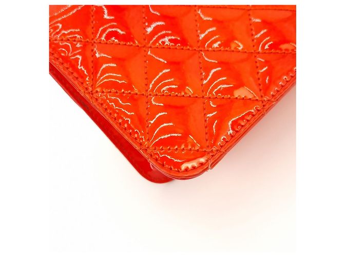 Chanel Borsa con patta in vernice Rosso - vista 5