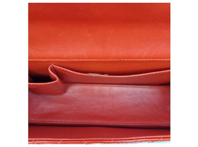 Chanel Borsa con patta in vernice Rosso - vista 8