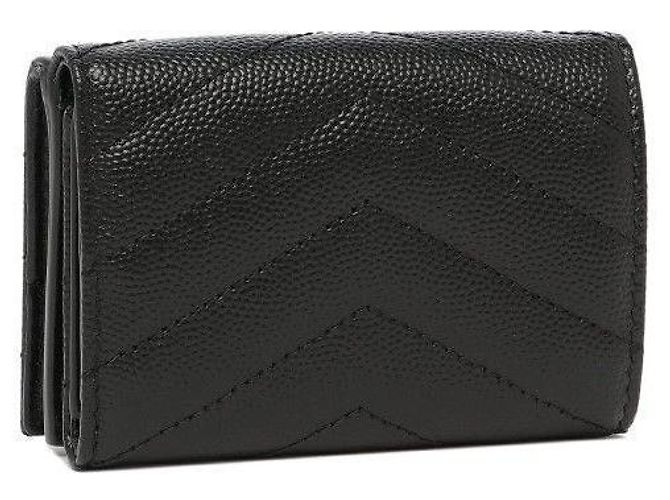 Saint Laurent Mini Portafoglio Monogram Nero - vista 11