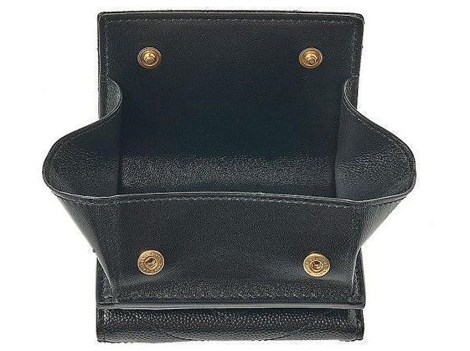 Saint Laurent Mini Portafoglio Monogram Nero - vista 8