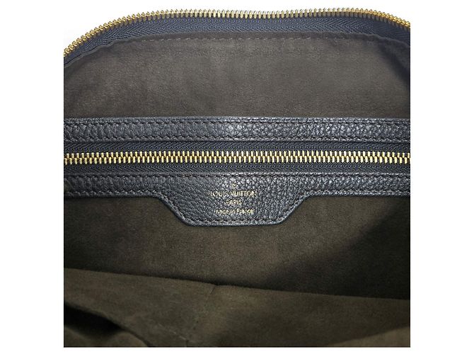 Louis Vuitton Borsa a spalla Hobo Mahina Selen MM Nera Punching Nero - vista 7