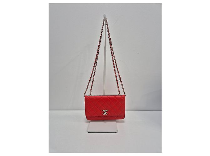 Chanel Trendy CC WOC in pelle di agnello argento - vista 3