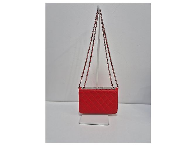 Chanel Trendy CC WOC in pelle di agnello argento - vista 5