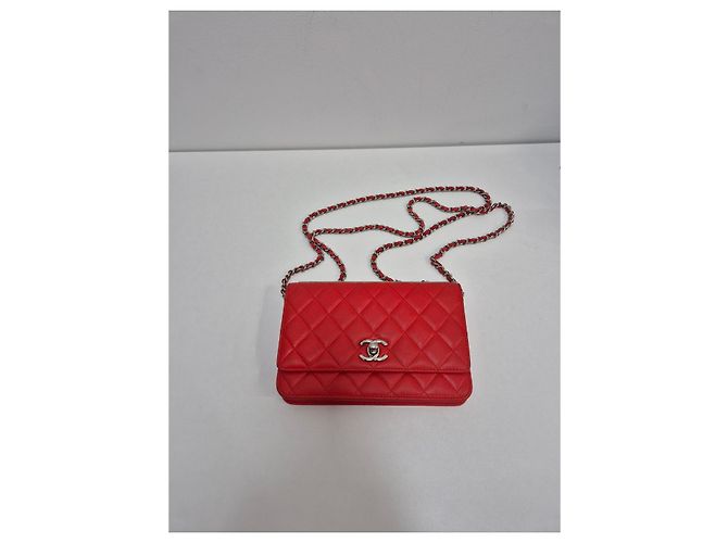 Chanel Trendy CC WOC in pelle di agnello argento - vista 7