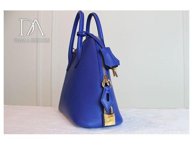 Hermès Evercolor Stempel Blaue Saphir Bolide - Ansicht 13