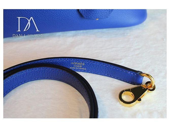 Hermès Evercolor Stempel Blaue Saphir Bolide - Ansicht 6