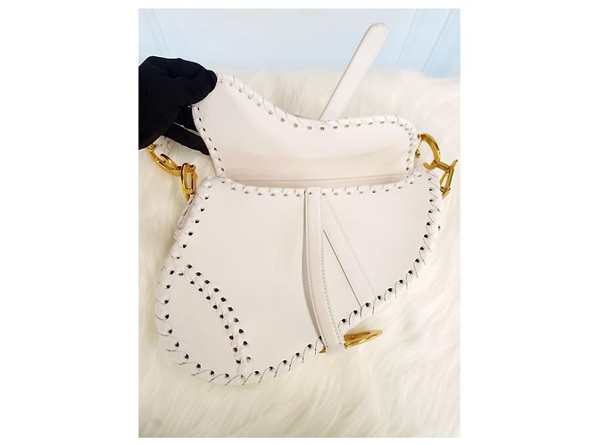 Saddle Dior Satteltasche mit weißer Naht - Ansicht 12