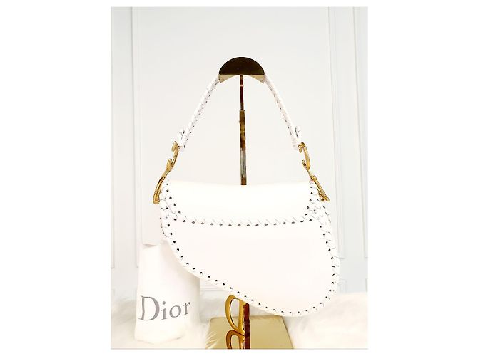 Saddle Dior Satteltasche mit weißer Naht - Ansicht 2