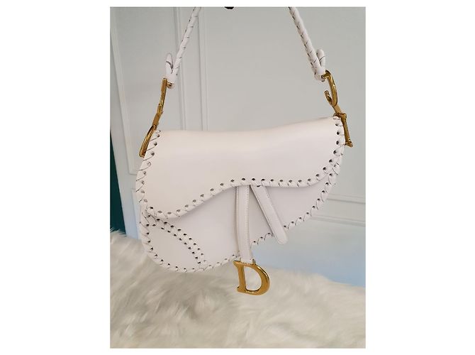 Saddle Dior Satteltasche mit weißer Naht - Ansicht 20