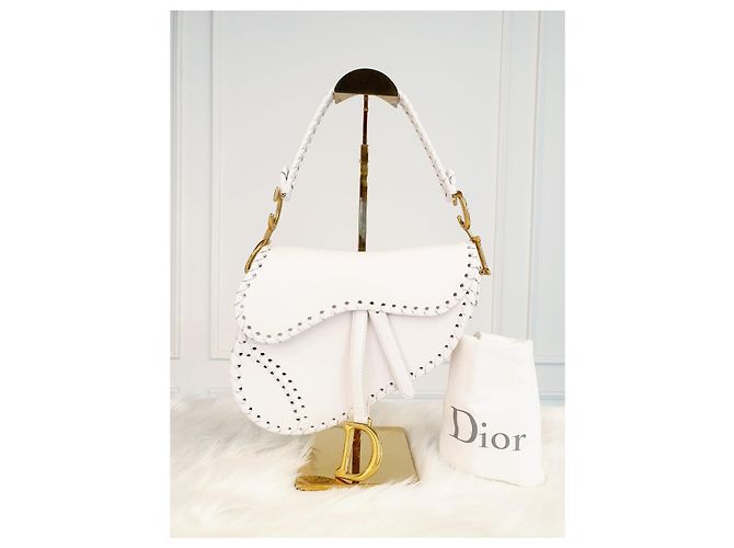 Saddle Dior Satteltasche mit weißer Naht - Ansicht 7