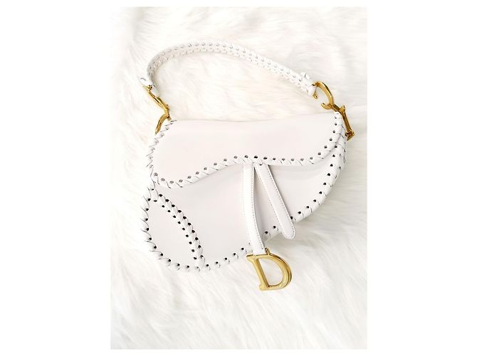 Saddle Dior Satteltasche mit weißer Naht - Ansicht 9
