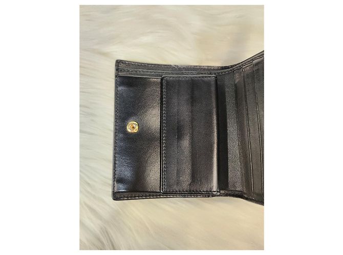 Fendi Billetera bi-fold con logo negra Negro - vista 11