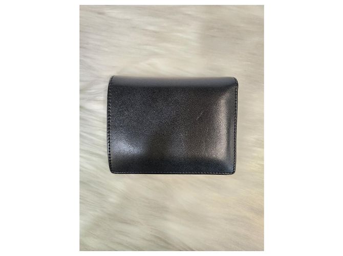 Fendi Billetera bi-fold con logo negra Negro - vista 7