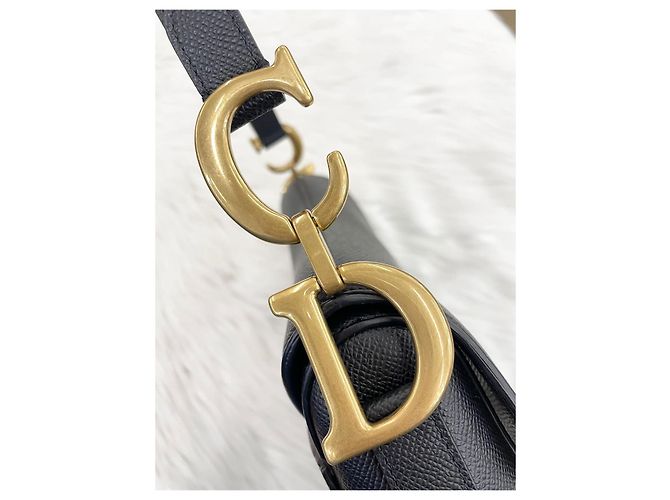 Saddle Dior Borsa a sella in pelle di vitello nera Nero - vista 15