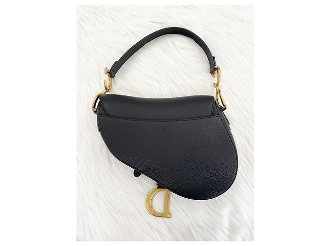 Saddle Dior Borsa a sella in pelle di vitello nera Nero - vista 3