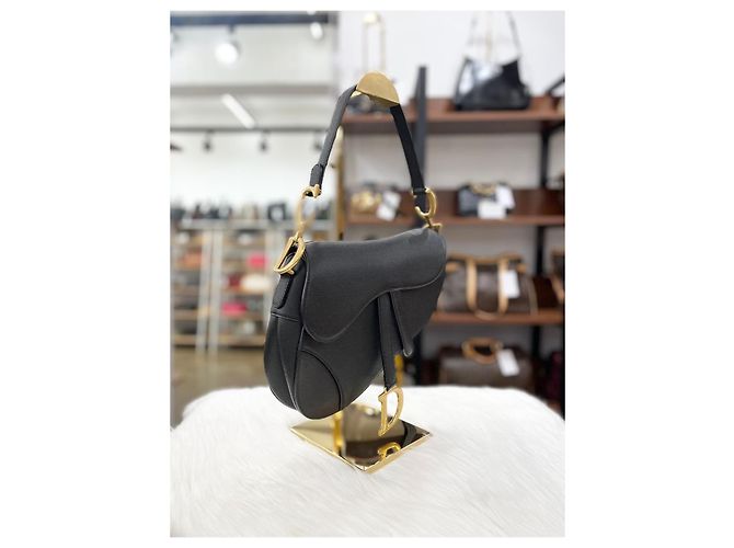 Saddle Dior Borsa a sella in pelle di vitello nera Nero - vista 9