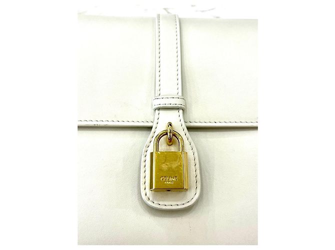 Céline Borsa Tabby Media Avorio Bianco - vista 11