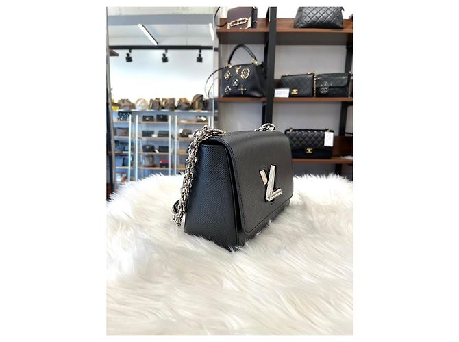 Louis Vuitton Twist MM Nero Argento - vista 8