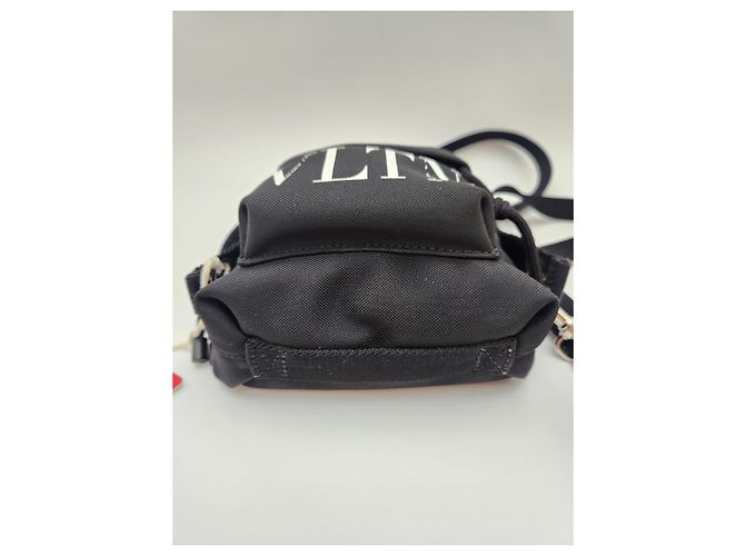 Valentino Mini zaino e borsa a tracolla con logo VLTN Nero - vista 4